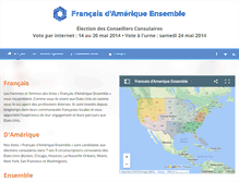 Tablet Screenshot of francais-damerique-ensemble.org